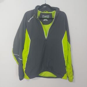 Sunice Charcoal and Lime Windbreaker
